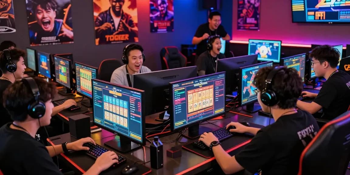 Pengalaman bermain rajatogel online dengan pemain bersemangat di ruang permainan modern.