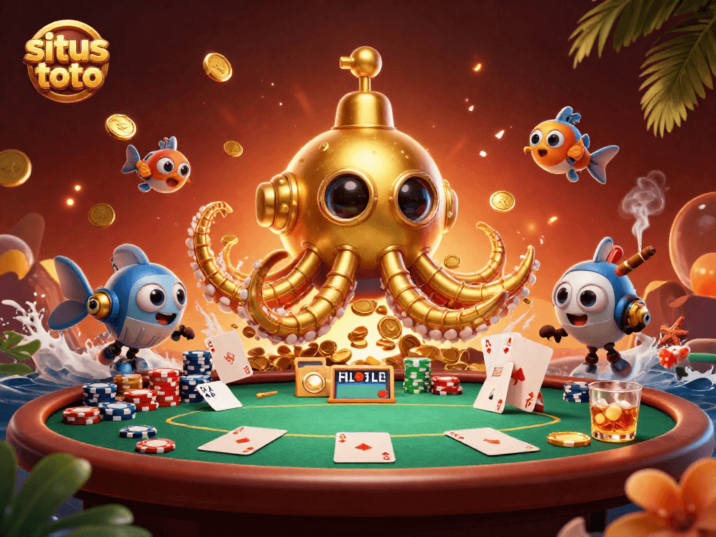 Menangkan kesempatan di situs toto dengan ilustrasi kasino yang penuh warna.