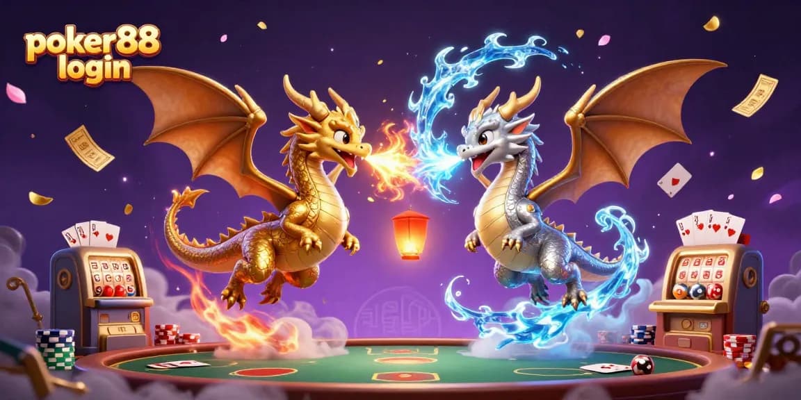 Engage in poker88 login for exciting gameplay with dynamic poker tables and animated dragons.
