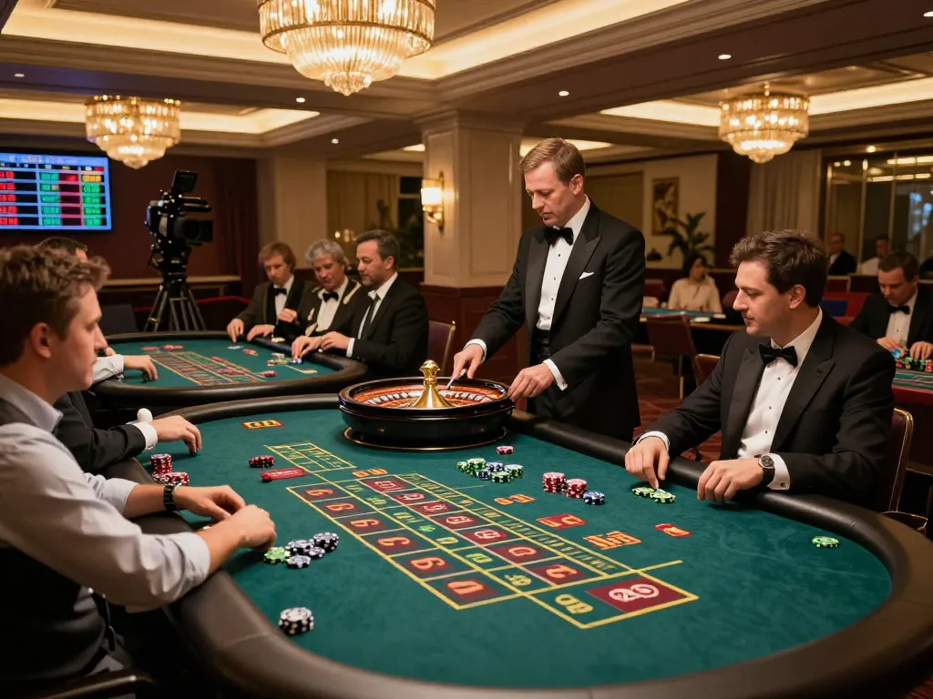 Players experiencing live dealer excitement at LC88 roulette with thrilling bets and vibrant atmosphere.