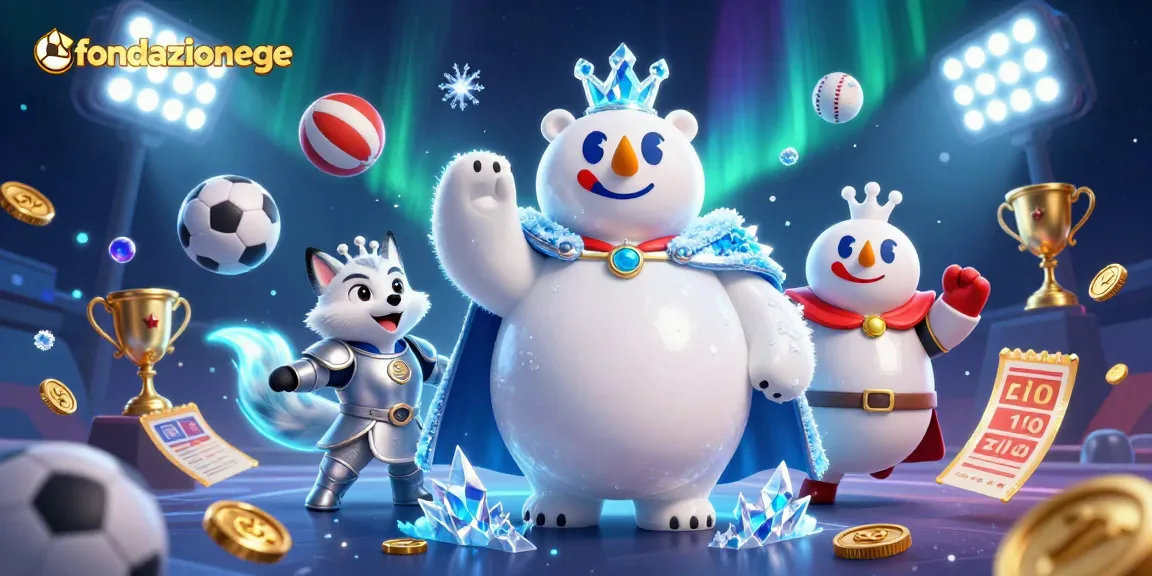 Engage with fondazionege gameplay and strategy, showcasing a dynamic gambling scene with cartoon characters and sports elements.