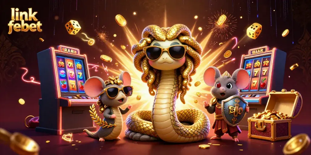 Engage with the thrilling world of slots at link febet, featuring colorful characters and exciting game elements.