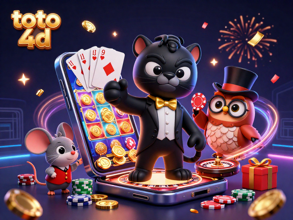 Merayakan toto 4d dengan panther stylish, burung hantu dan tikus keberuntungan