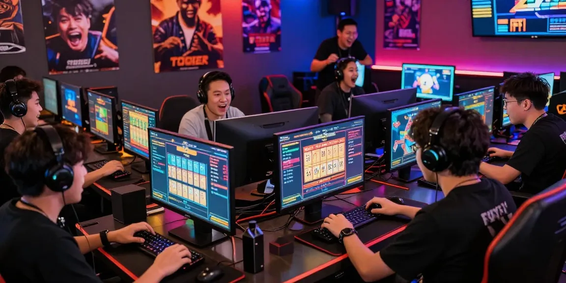 Pengalaman bermain rajatogel online dengan pemain bersemangat di ruang permainan modern.