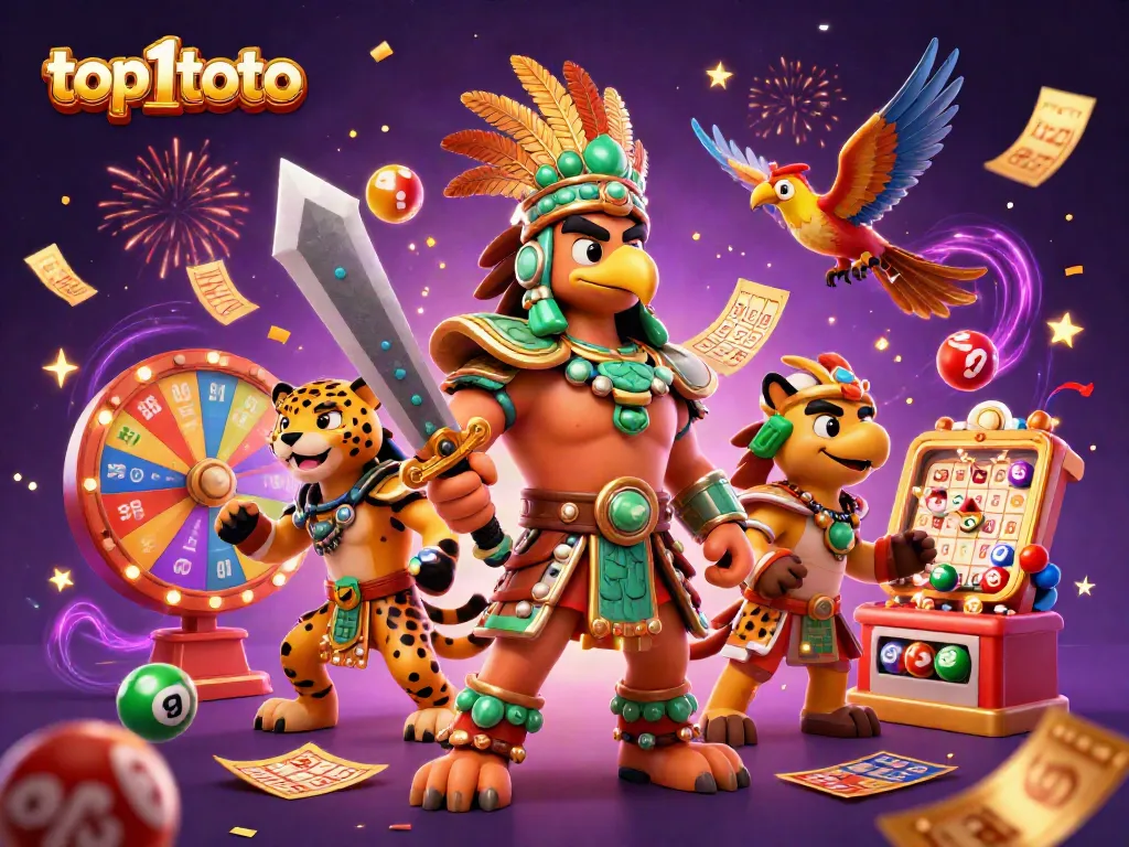 top1toto merayakan keberuntungan sambil bermain togel dengan bola lotere berwarna-warni.