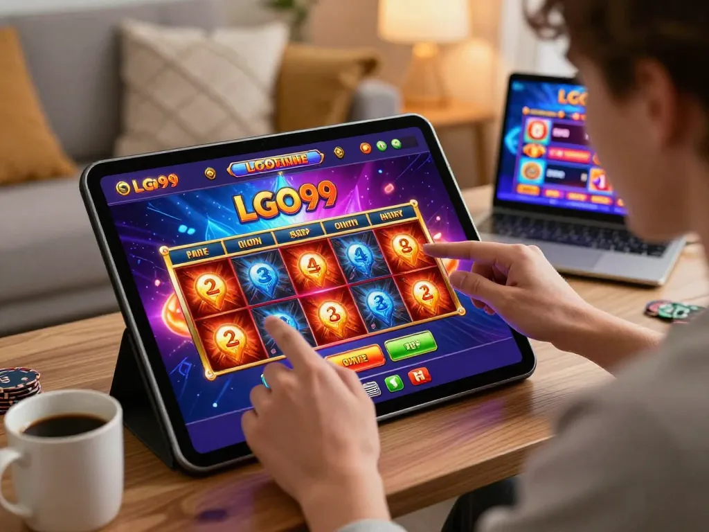 LGO99 player's interactive online gaming experience with vibrant graphics and engaging casino gameplay