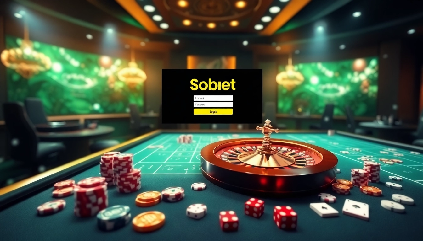Experience seamless sbobet link login for online betting with a vibrant casino interface.