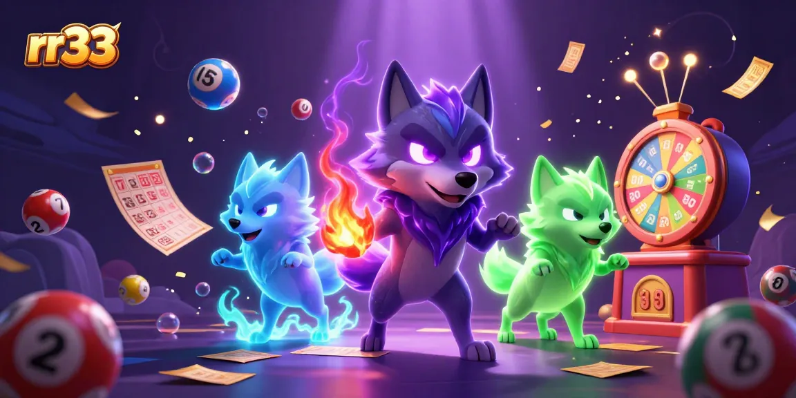 Experience vibrant fun at rr33 online casino with glowing characters and dynamic lottery elements.