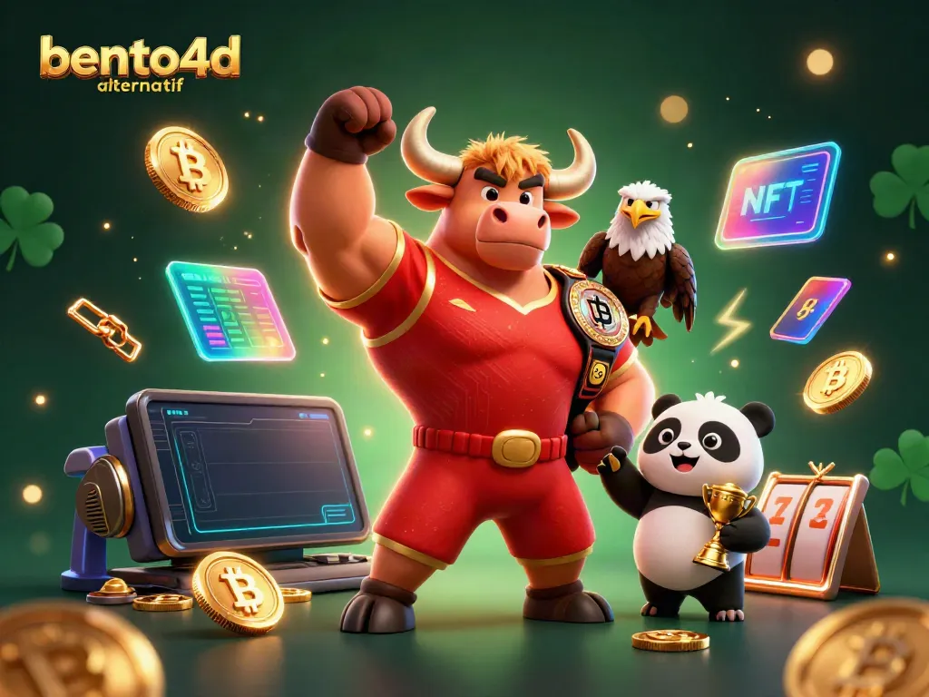 Win big with bento4d alternatif featuring vibrant casino-themed characters and elements.