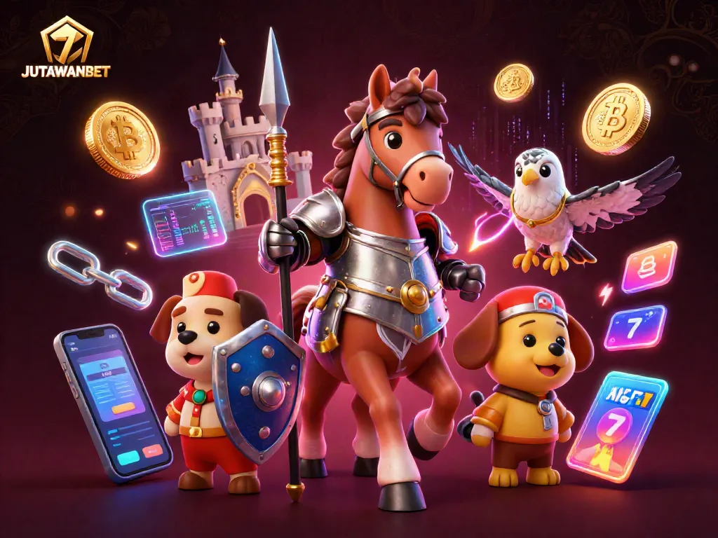 Experience the excitement of JUTAWANBET with dynamic 3D characters in a lively casino atmosphere!