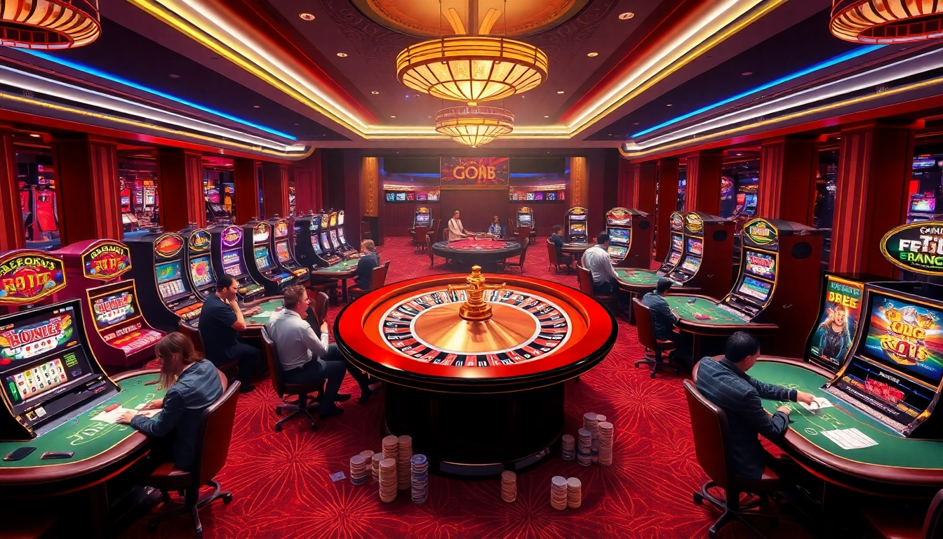 Engage in thrilling games at https://go8.live/ featuring luxurious casino tables and vibrant slot machines.