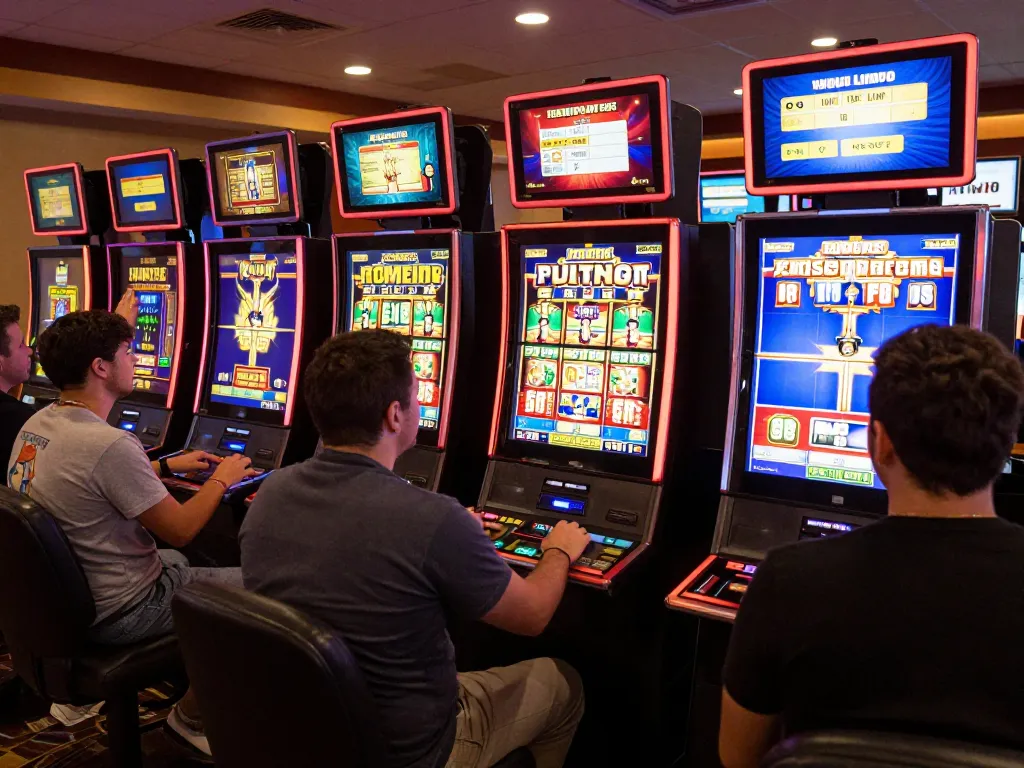 Pemain DASI4D merayakan kemenangan di permainan slot online, menampilkan suasana permainan yang hidup.