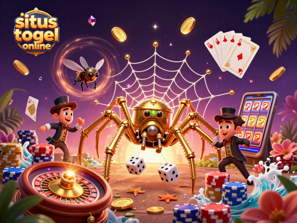 Menang di situs togel online dengan misteri laba-laba emas dan harta berkilau.