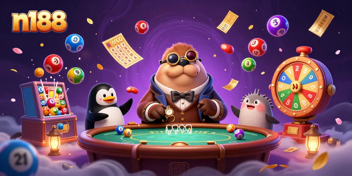 Experience the thrill of n188 casino games with lively characters in a magical underwater setting.