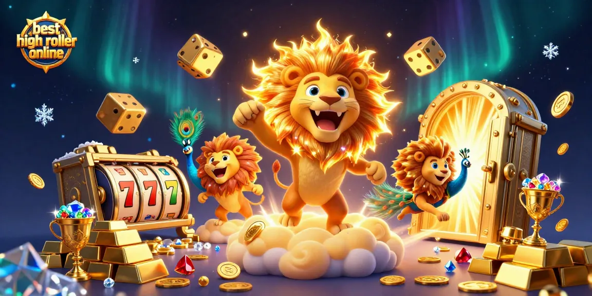 Experience the best high roller casinos online with thrilling gold-themed 3D visuals.