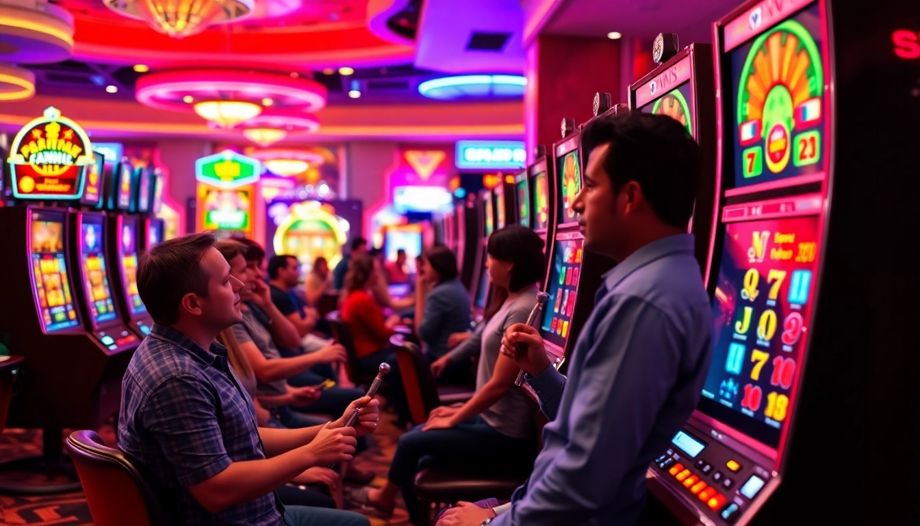 Menangkan jackpot di situs slot gacor dengan suasana kasino yang cerah dan bersemangat.