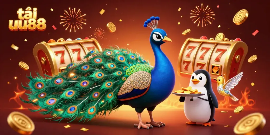 Experience the excitement at tải uu88 with vibrant casino-themed characters and elements.