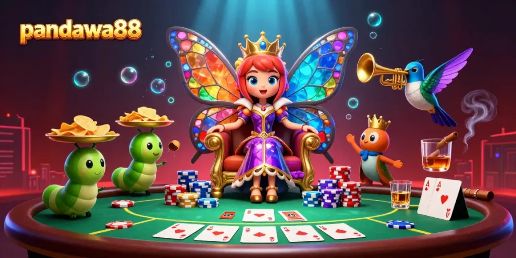 Gambarlah pandawa88 menginspirasi saat memenangkan permainan poker dengan elemen yang kaya.