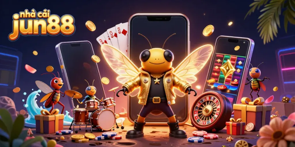 Engage in thrilling gameplay at nhà cái jun88 with exciting slot games and vibrant characters.