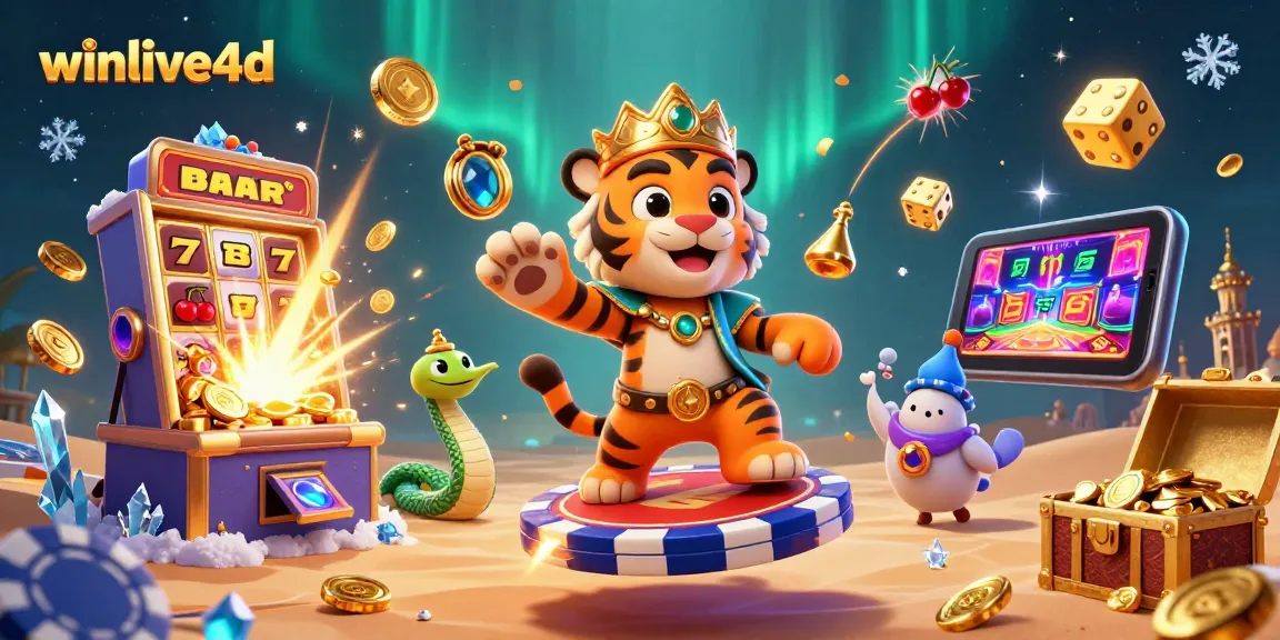 Experience thrilling wins with winlive4d at the vibrant 3D slot machine filled with action!