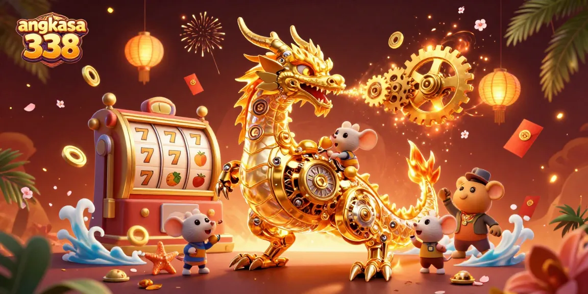 Experience thrilling gameplay at angkasa 338 with classic slot reels, winning spins, and vibrant casino elements.
