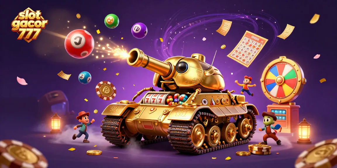 Play exciting slot gacor 777 games with vibrant casino elements and golden winning opportunities.