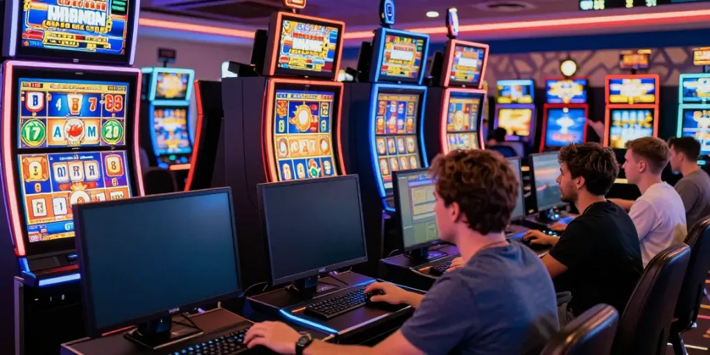 Pengalaman bermain slot online di NAGAHOKI303 dengan pemain beragam merayakan kemenangan dan menikmati suasana permainan yang penuh warna.