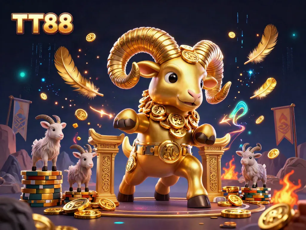 Experience thrilling gameplay at TT88 with an explosive 3D illustration of vibrant casino adventure.