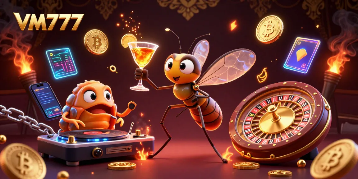 Join VM777 for an exciting casino experience with vibrant 3D characters and dynamic gaming elements.