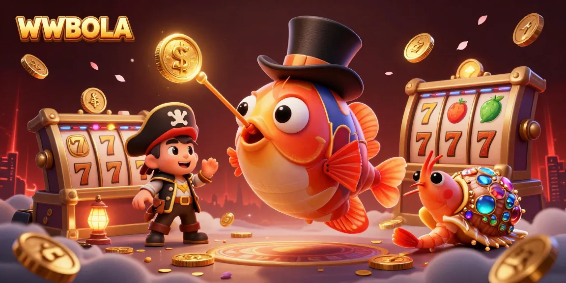 WWBOLA menampilkan ilustrasi animasi slot yang memikat dengan simbol keberuntungan dan karakter menarik.