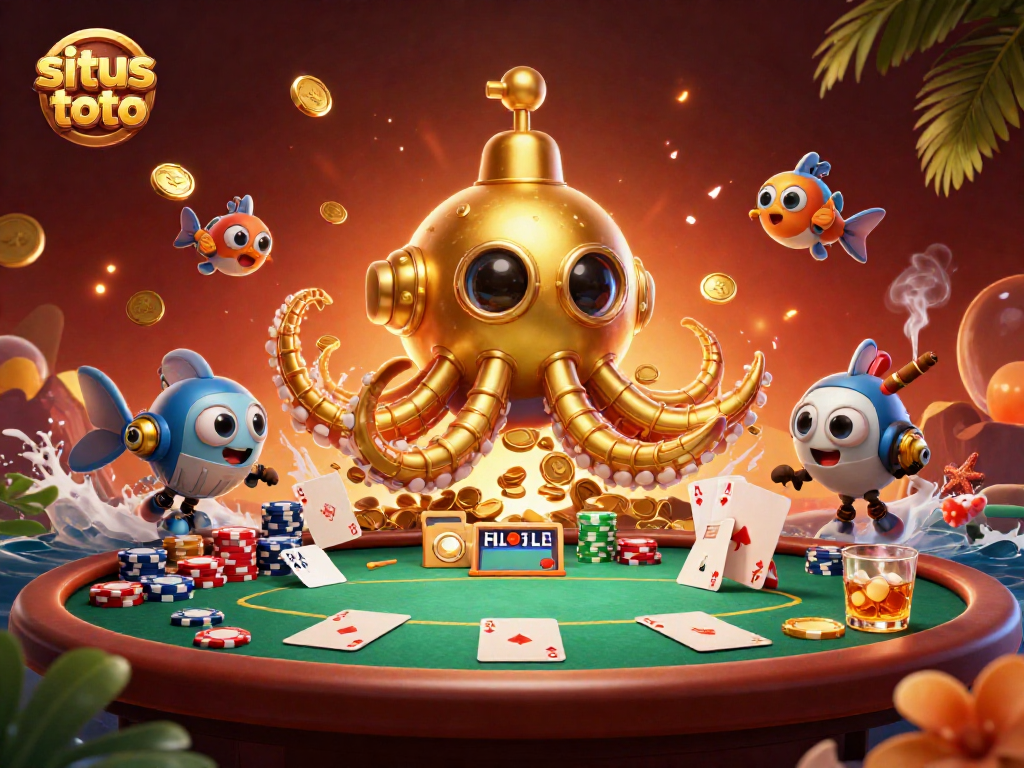 Menangkan kesempatan di situs toto dengan ilustrasi kasino yang penuh warna.