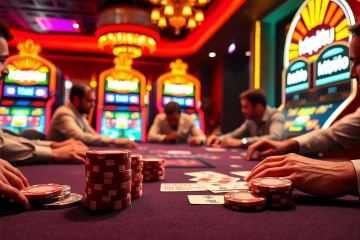 KTPJITU captures the thrill of high-stakes poker with vibrant casino elements and engaging players.