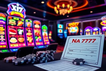 Experience the thrill of the Na777 slot game amidst a vibrant online casino atmosphere.