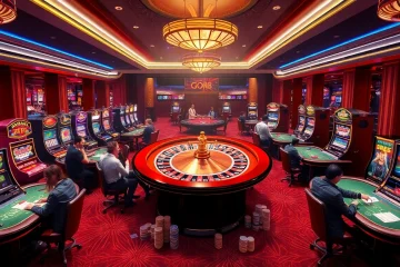 Engage in thrilling games at https://go8.live/ featuring luxurious casino tables and vibrant slot machines.