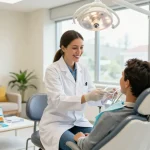 Visit a welcoming dental clinic with friendly staff and modern equipment.